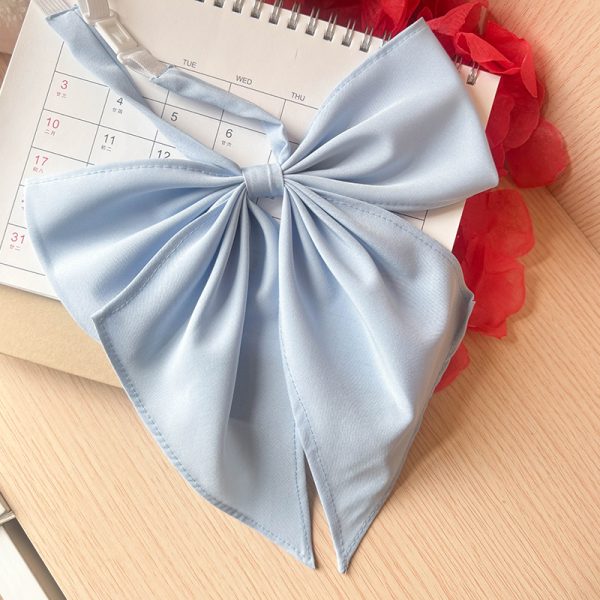 Authentic Bowtie College Style Pudding Bear JK Uniform Dress for Summer - Cute Japanese Fashion, Y2K Aesthetic, Machida Design