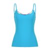 Backless Casual Vest with Beaded Bow Tie Straps for Women - Summer Beach Style, Elastic Fit, Trendy Y2K Fashion