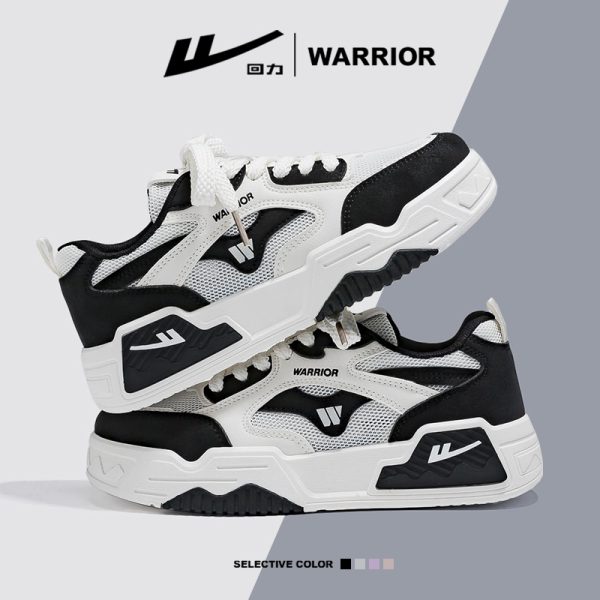 Black and White Unisex Thick-Soled Sneakers - Summer Mesh Breathable Couple Shoes - Versatile Popular Little White Shoes for Women