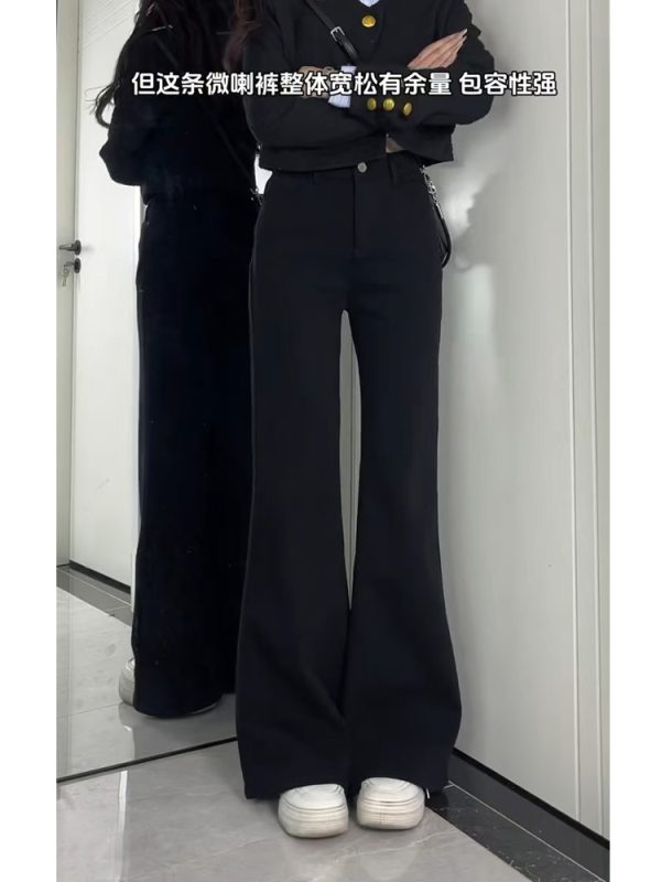 Black Plus Size High-Waisted Flared Jeans for Curvy Figures - Non-Skinny Bell-Bottoms in 2025 Trendy Style