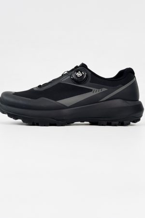 Breathable Black Cushioning Hiking Shoes for Men, Non-Slip Outdoor Walking and Running Commuter Shoes, Comfortable Sports Footwear