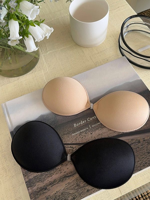Breathable Seamless Gathered Breast Tape for Summer, Invisible Fabric Chest Stickers, Anti-Exposure Solution