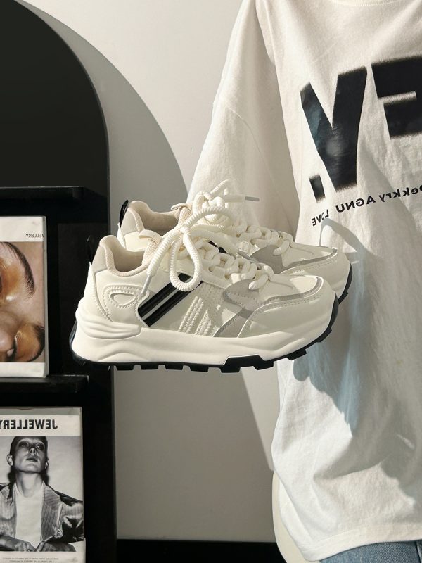 Breathable Summer Mesh Dad Shoes for Women - Soft-Soled Casual Sports Sneakers, Versatile Little White Shoes