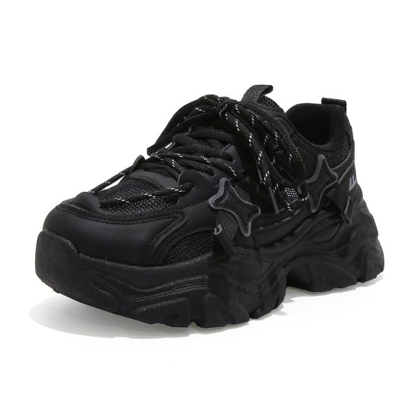 Breathable Thick-Soled Dad Shoes for Women, Original Mesh Design, Stylish Niche Sports Footwear, Summer 2025 Trend