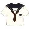 Camellia Cloud Sailor Girl JK Uniform Set - High School Sailor Suit with Long and Short Sleeve Tops, Classic Style, Y2K Fashion