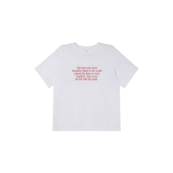 Casual 3D Letter Print Short Sleeve T-Shirt for Women - Summer 2025 Loose Round Neck Pure Cotton Top
