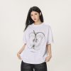 Casual Beer Captain Graphic T-Shirt for Women - Summer Loose Fit Short Sleeve Couple Top in Trendy American Style