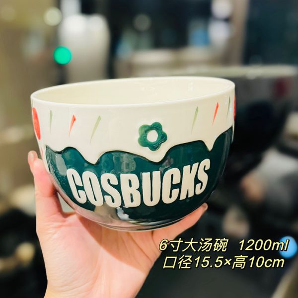 Charming 5-Inch Ceramic Rice Bowl for Girls, High-Quality Ice Cream Dessert Bowl, Sweet Soup Bowl for Everyday Use