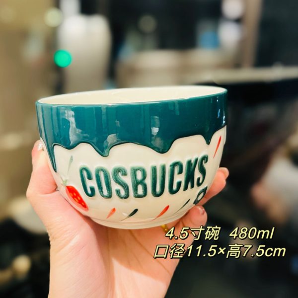 Charming 5-Inch Ceramic Rice Bowl for Girls, High-Quality Ice Cream Dessert Bowl, Sweet Soup Bowl for Everyday Use