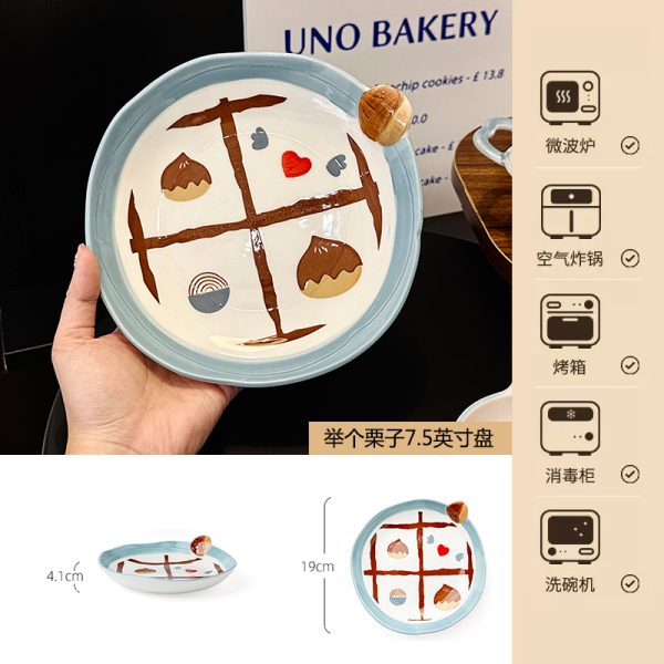Charming 5-Inch Ceramic Rice Bowl for Girls, High-Quality Ice Cream Dessert Bowl, Sweet Soup Bowl for Everyday Use