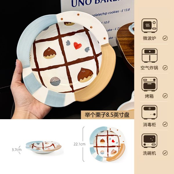 Charming 5-Inch Ceramic Rice Bowl for Girls, High-Quality Ice Cream Dessert Bowl, Sweet Soup Bowl for Everyday Use
