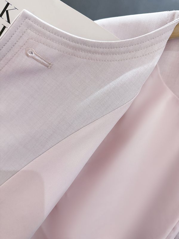 Chic Pink Lightweight Suit Jacket for Women - Versatile Summer 2025 Short Top for Effortless Style
