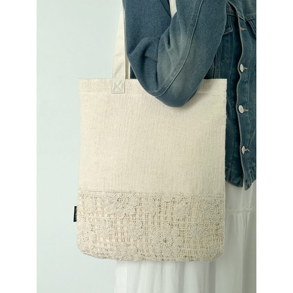 Chinese-Style Zen Canvas Tote Bag 2024 - Large Capacity Shoulder Bag for Commuting and Versatile Everyday Use