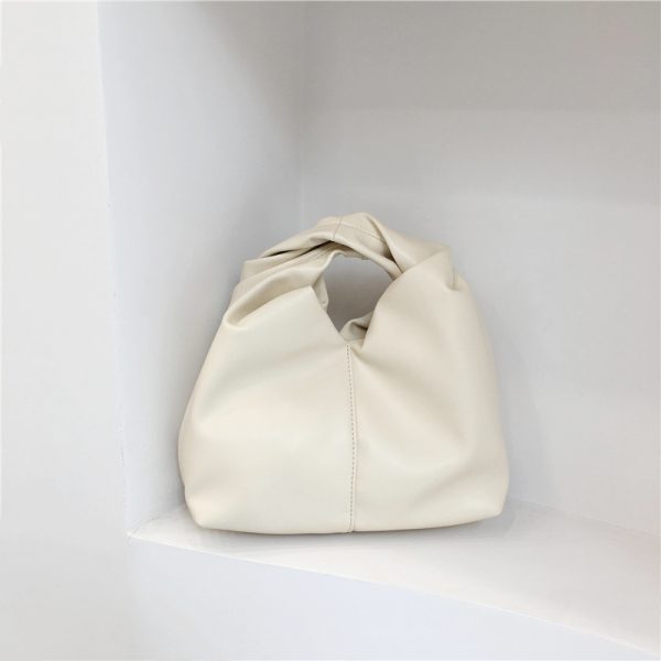 Cloud Bag Handbag 2023 - High-End Smooth Leather, Wrinkled Design, Small Size, Korean Style Fashion Accessory