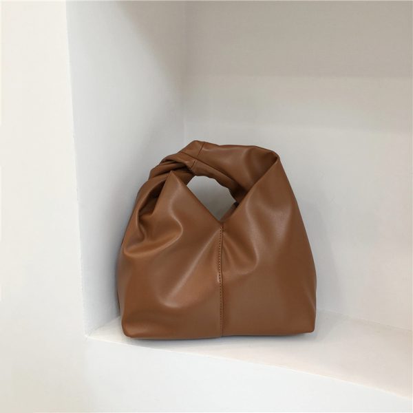 Cloud Bag Handbag 2023 - High-End Smooth Leather, Wrinkled Design, Small Size, Korean Style Fashion Accessory