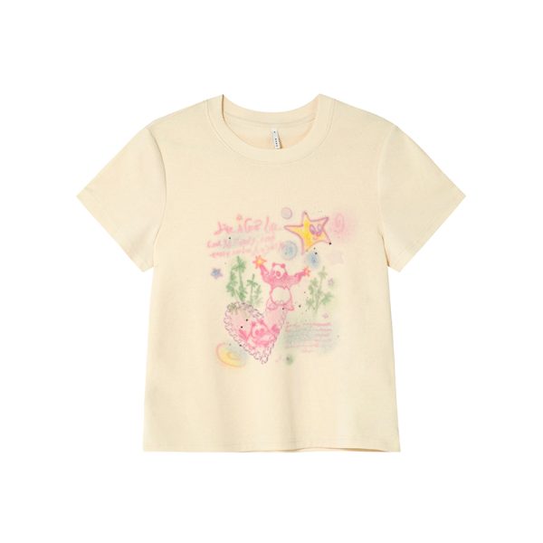 Colorful Panda Print Loose Fit T-Shirt for Women - Summer Short and Long Sleeve Top, Petite Style, Cute Casual Wear