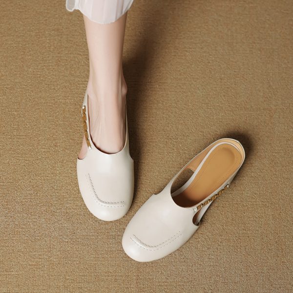 Comfortable Open-Toe Leather Sandals for Women - Breathable Flat Slippers, Italian Style Fashion