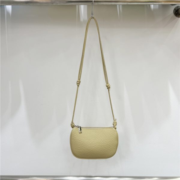 Compact Soft Leather Lychee Pattern Crossbody Bag - Cute Lightweight Versatile Shoulder Phone Bag for Spring and Summer