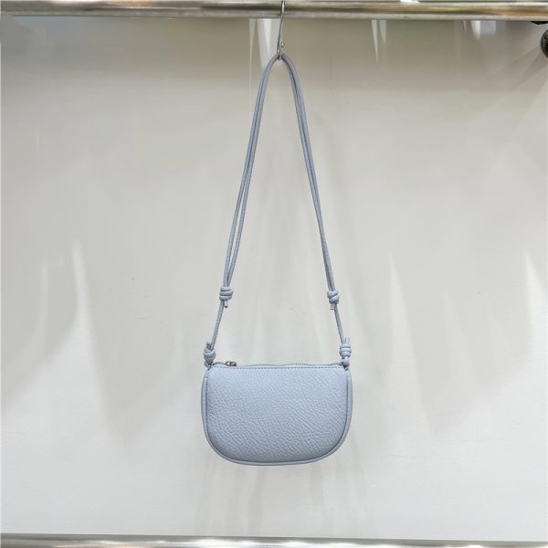 Compact Soft Leather Lychee Pattern Crossbody Bag - Cute Lightweight Versatile Shoulder Phone Bag for Spring and Summer