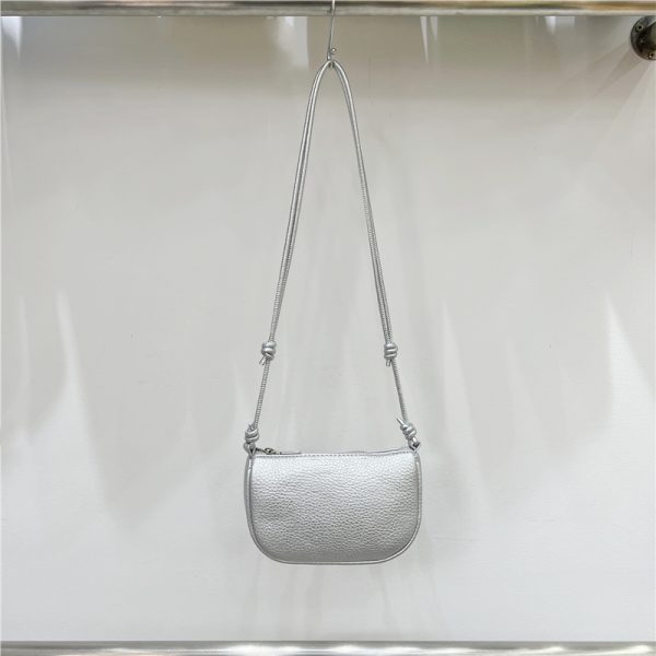 Compact Soft Leather Lychee Pattern Crossbody Bag - Cute Lightweight Versatile Shoulder Phone Bag for Spring and Summer