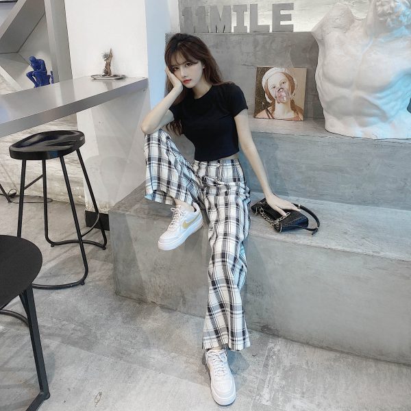 Cropped Pure Cotton Short Sleeve T-Shirt for Women, Slim Fit, Solid Color Round Neck Top - Versatile Summer 2025 Essential