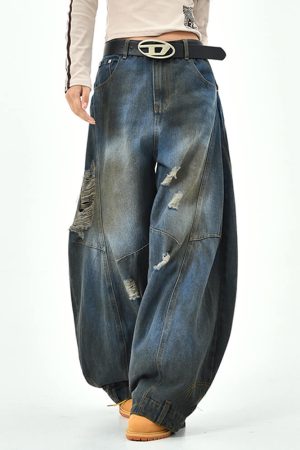Cute Everyday Outfits, Outfit Inspo Casual 90s Distressed Baggy Jeans