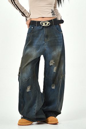 Cute Everyday Outfits, Outfit Inspo Casual 90s Distressed Baggy Jeans