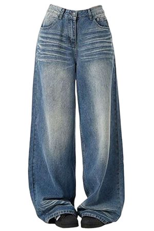 Cute Everyday Outfits, Outfit Inspo Casual 90s Faded Wash Baggy Jeans