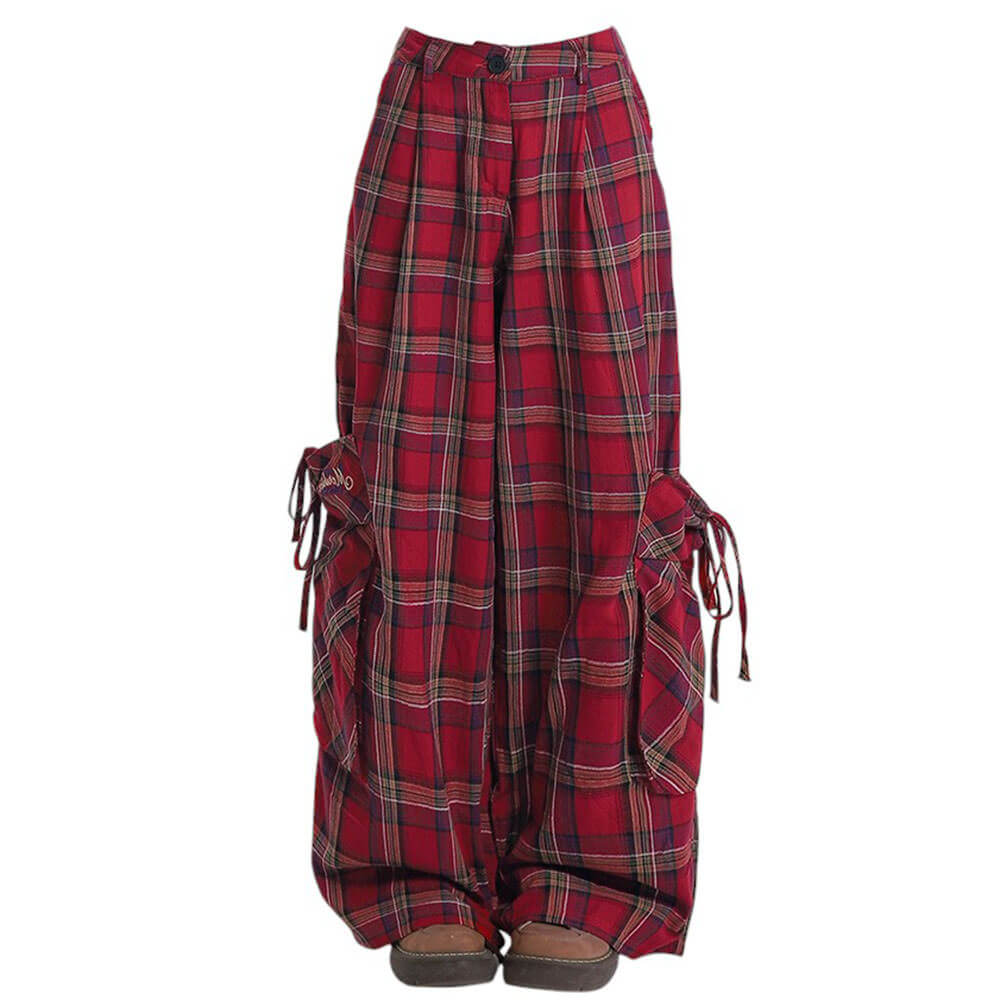 Cute Everyday Outfits, Outfit Inspo Casual 90's Grunge Plaid Cargo Pants