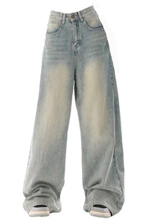Cute Everyday Outfits, Outfit Inspo Casual 90's Light Wash Baggy Jeans