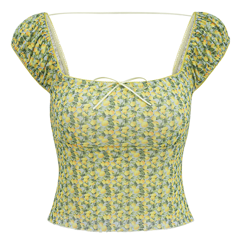 Cute Everyday Outfits, Outfit Inspo Casual Amalfi Lemon Cropped Top