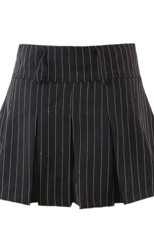 Cute Everyday Outfits, Outfit Inspo Casual Baby Lies Striped Pleated Skirt
