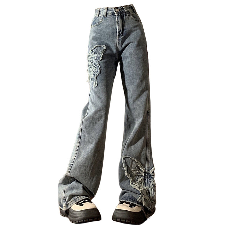 Cute Everyday Outfits, Outfit Inspo Casual Butterfly Aesthetic Y2K Flare Jeans