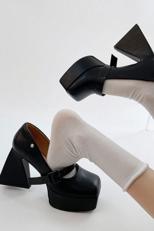 Cute Everyday Outfits, Outfit Inspo Casual Campus Queen Platform Mary Janes