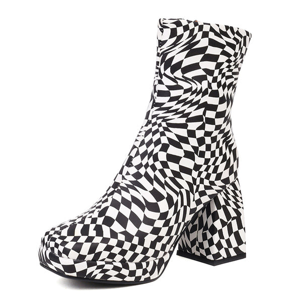Cute Everyday Outfits, Outfit Inspo Casual Checkered Platform Boots