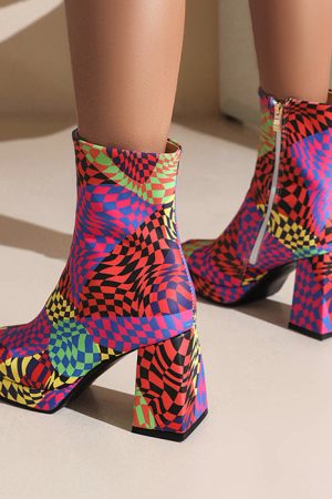 Cute Everyday Outfits, Outfit Inspo Casual Checkered Platform Boots