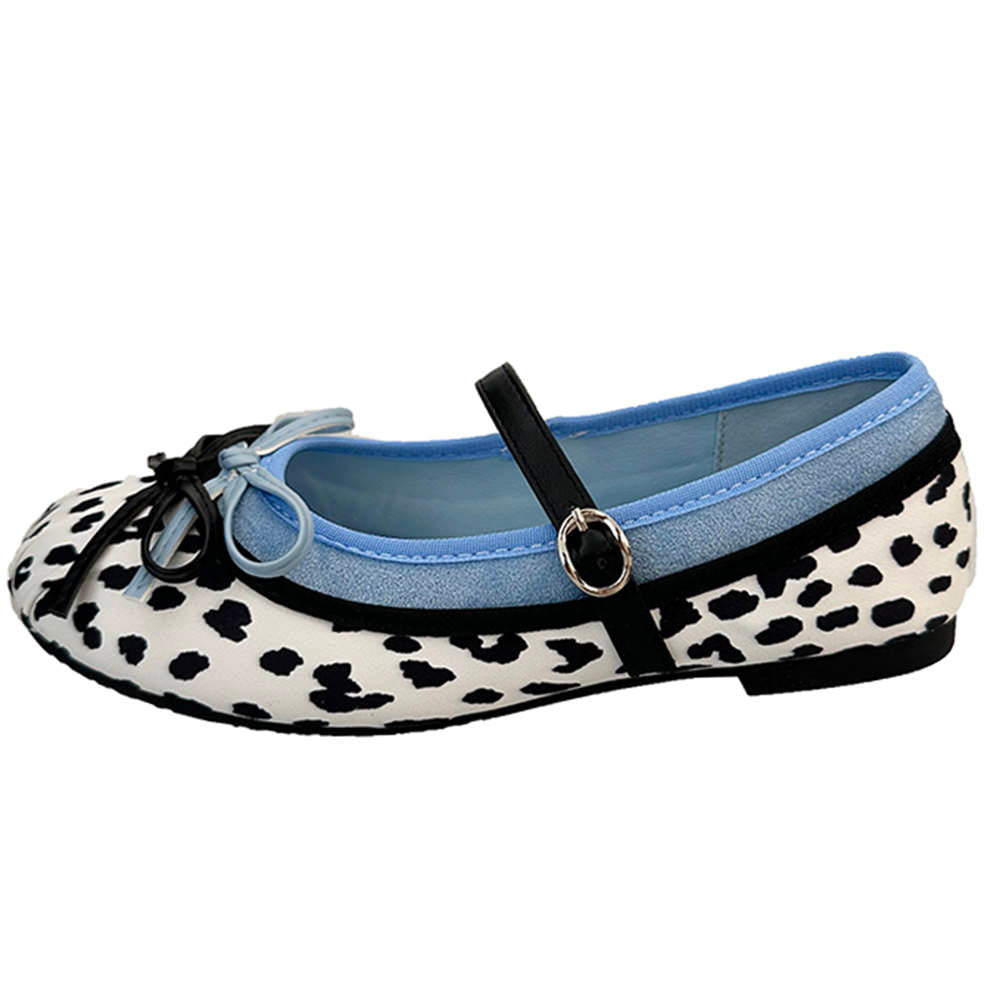 Cute Everyday Outfits, Outfit Inspo Casual Cow Print Mary Jane Ballet Flats