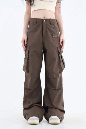 Cute Everyday Outfits, Outfit Inspo Casual Downtown Girl Brown Cargo Pants