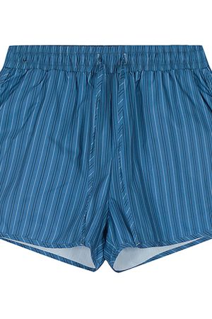 Cute Everyday Outfits, Outfit Inspo Casual Elastic Waist Pinstriped Shorts
