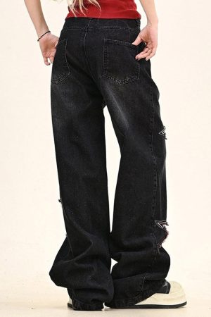 Cute Everyday Outfits, Outfit Inspo Casual Emo Phase Wide-Leg Jeans
