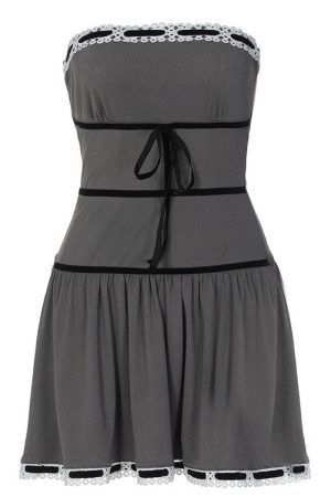 Cute Everyday Outfits, Outfit Inspo Casual French Maid Grey Dress