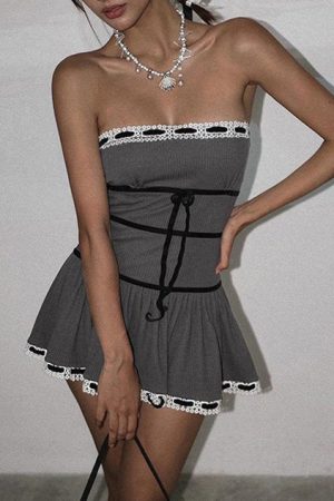 Cute Everyday Outfits, Outfit Inspo Casual French Maid Grey Dress