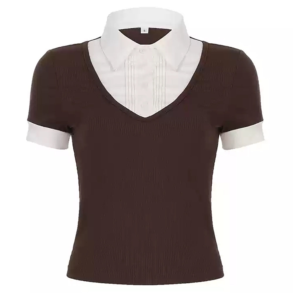Cute Everyday Outfits, Outfit Inspo Casual Gossip Goes Around Layered Collar Shirt