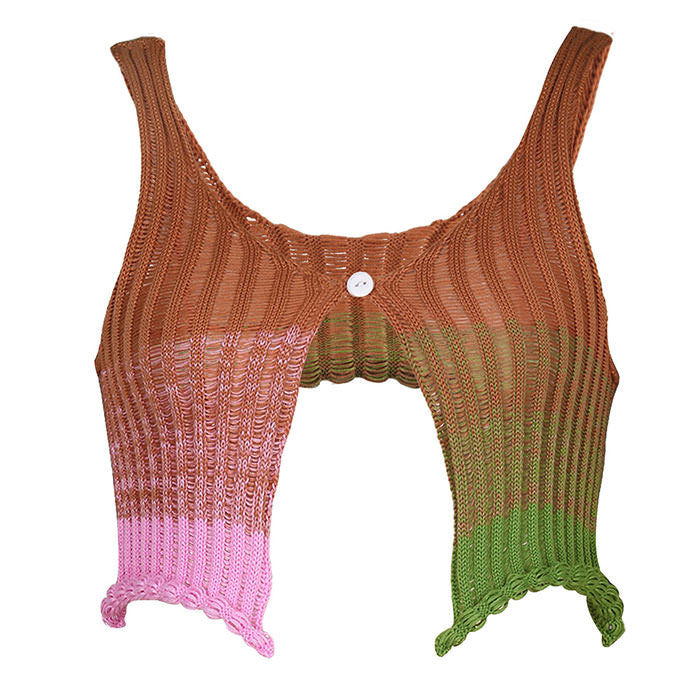 Cute Everyday Outfits, Outfit Inspo Casual Gradient Crochet Top