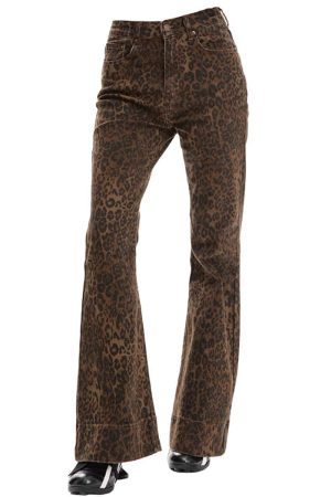 Cute Everyday Outfits, Outfit Inspo Casual High-Waisted Leopard Flare Jeans