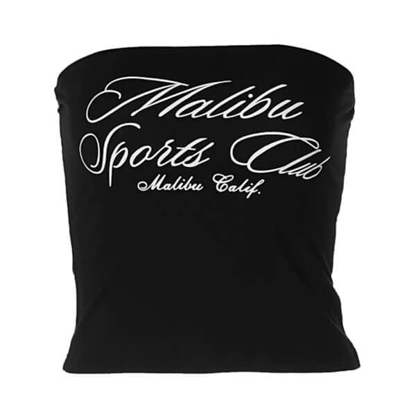 Cute Everyday Outfits, Outfit Inspo Casual Malibu Sports Club Tube Top