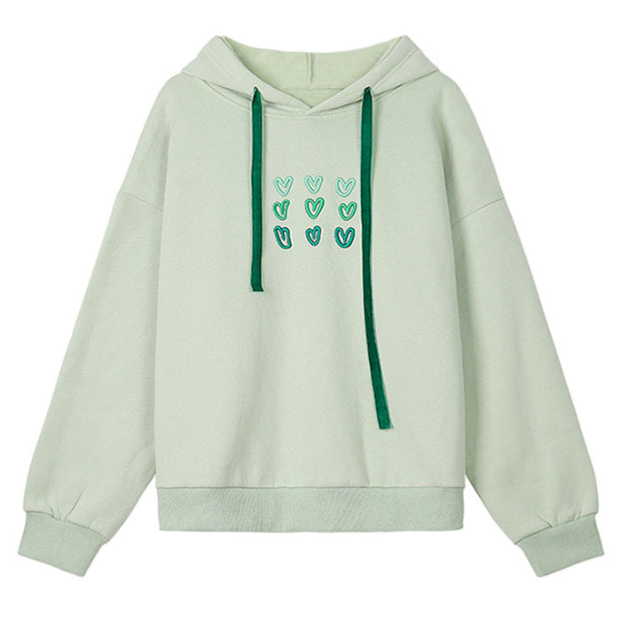 Cute Everyday Outfits, Outfit Inspo Casual Mint Aesthetic Heart Hoodie
