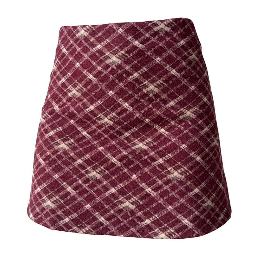Cute Everyday Outfits, Outfit Inspo Casual Preppy Burgundy Plaid Mini Skirt