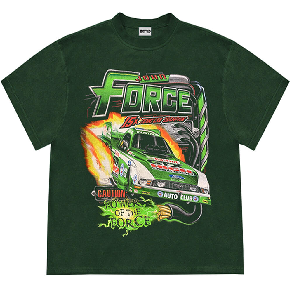 Cute Everyday Outfits, Outfit Inspo Casual Racing Car Graphic T-Shirt