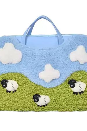 Cute Everyday Outfits, Outfit Inspo Casual Sheep Embroidery Aesthetic Handbag